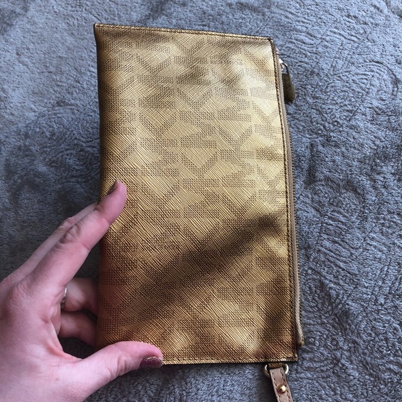 Michael Kors Large Wristlet (Gold Metallic) - Picture 7 of 7